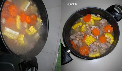 胡萝卜花生炖排骨浓汤的做法
