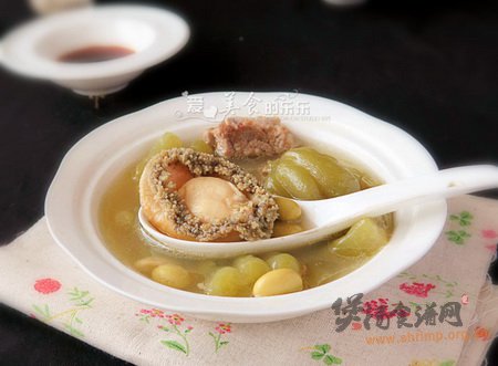 苦瓜毛豆鲍鱼汤的做法