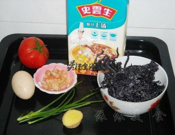 番茄紫菜蛋花汤的做法