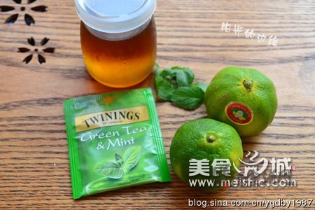 薄荷青桔茶的做法