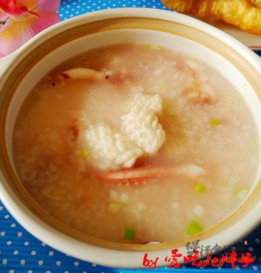 生滚鱿鱼粥的做法