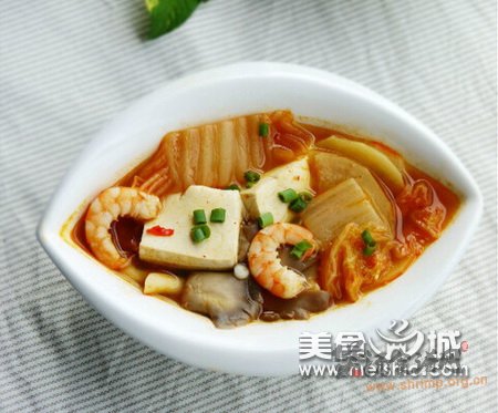 (图)泡菜豆腐汤的做法