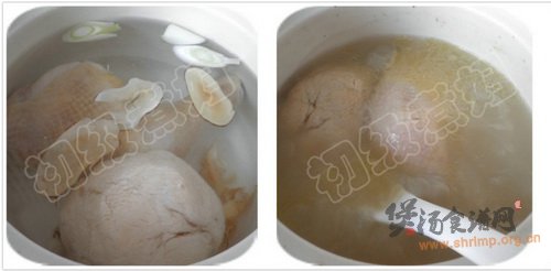 猴头菇鸡腿汤煲的做法