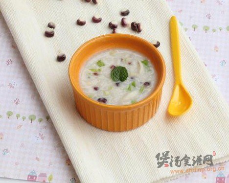 黑玉米百合碎肉粥的做法