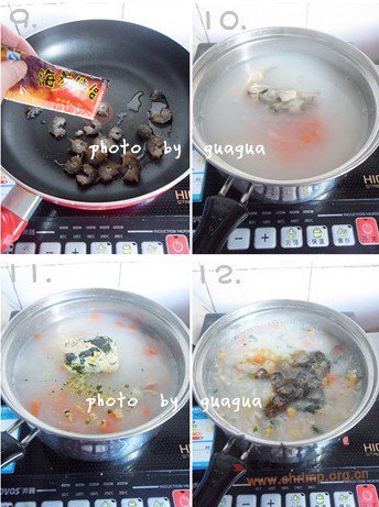 鲜味海参粥的做法