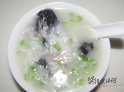 养生乌鸡粥的做法