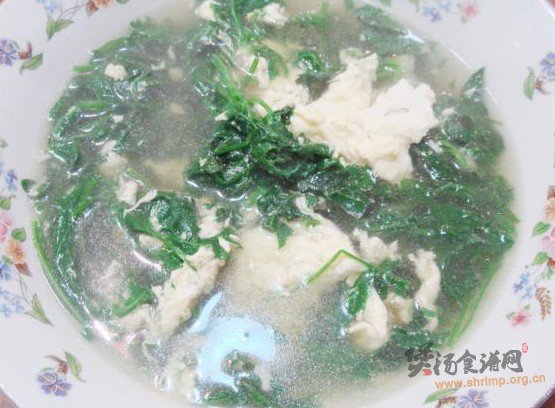荠菜蛋花汤的做法