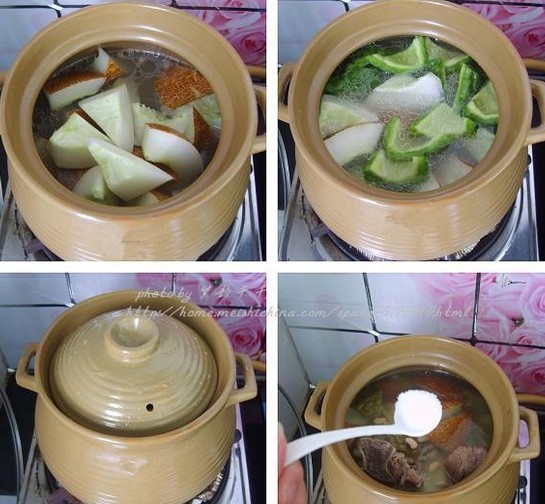老黄瓜黄豆煲猪骨的做法