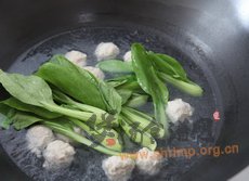 青菜肉丸汤的做法