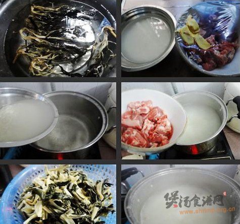 咸猪骨菜干粥的做法