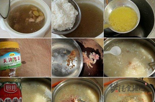 老鸡粥的做法
