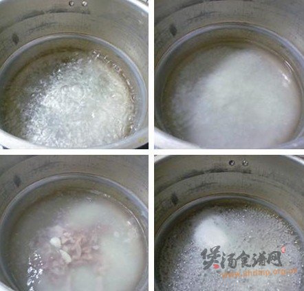 腐竹咸肉大米粥的做法