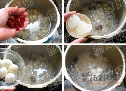 银耳炖鹌鹑蛋的做法