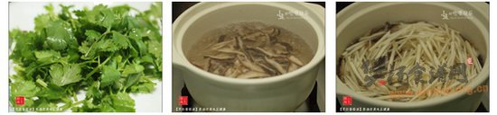 茭白香菇汤的做法