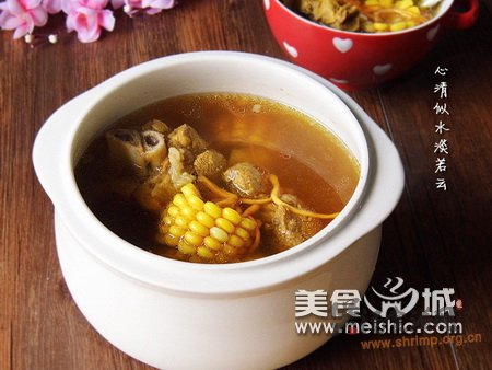 虫草花炖猪骨汤的做法