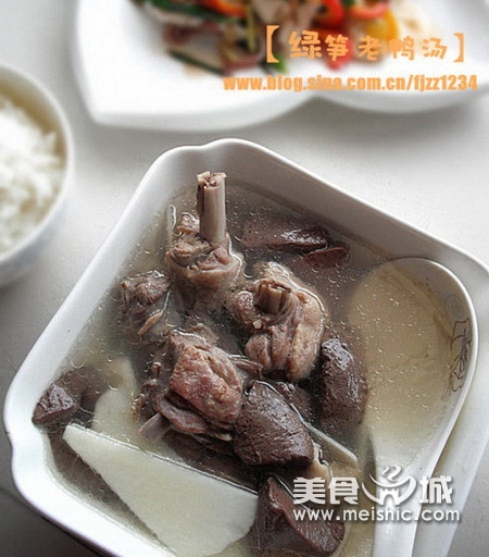 绿笋老鸭汤的做法
