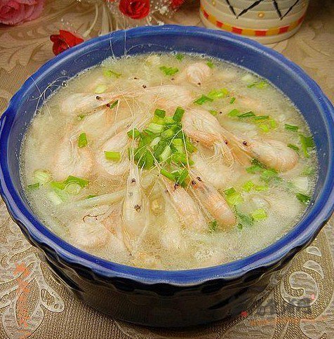 土豆丝白虾汤的做法