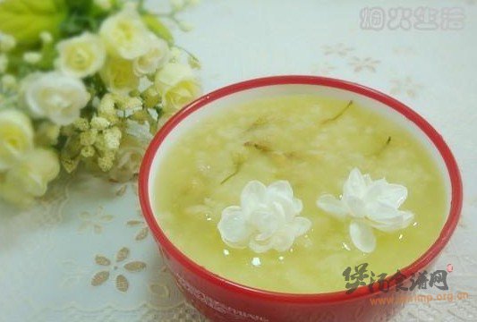茉莉花粥的做法