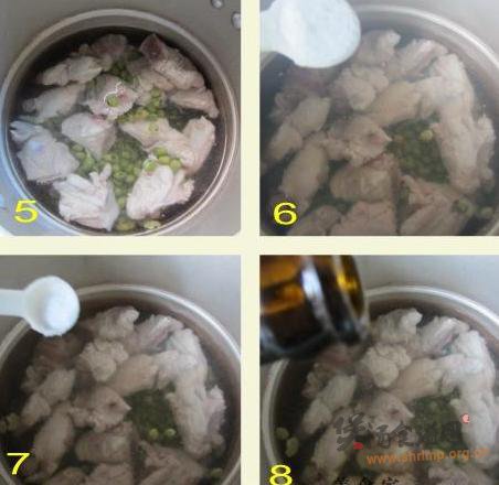 青豆炖龙骨的做法
