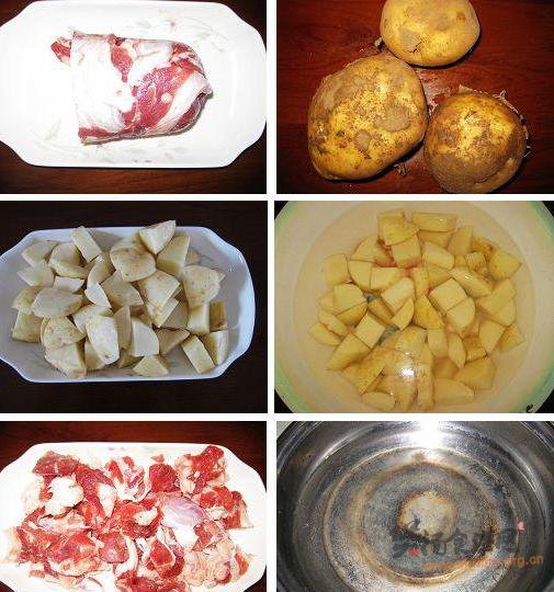 牛肉筋炖土豆的做法