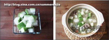 排骨冬瓜薏仁绿豆汤的做法