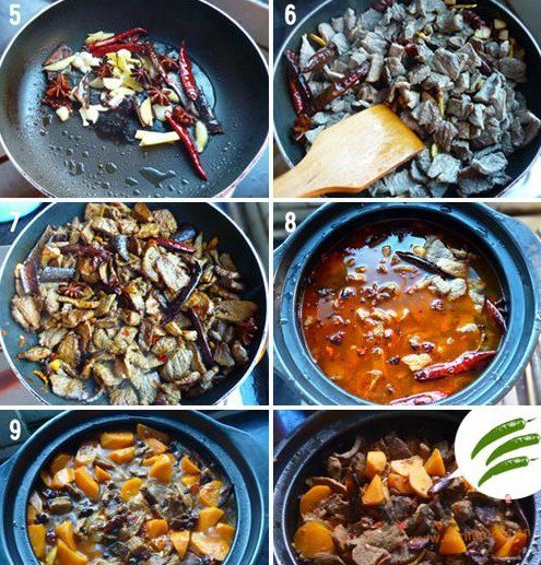 胡萝卜牛肉煲的做法