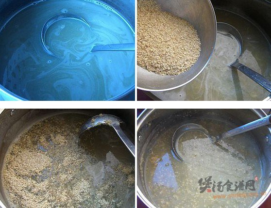 绿豆麦胚粥的做法