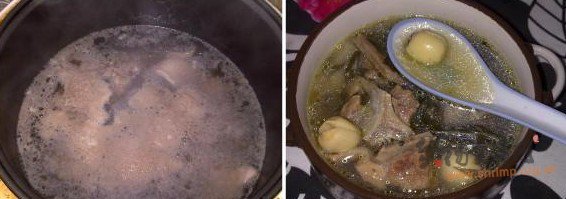 莲子菜干扇骨汤的做法