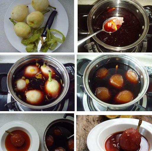 红酒炖梨的做法