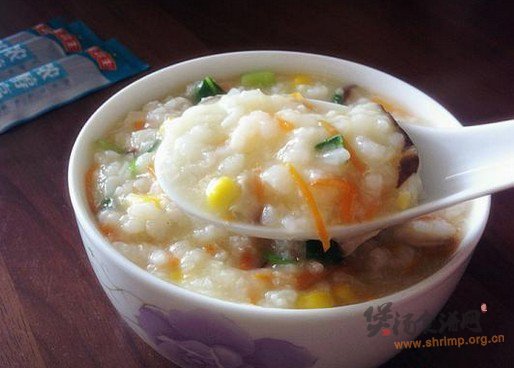 杂蔬清鸡高汤粥的做法