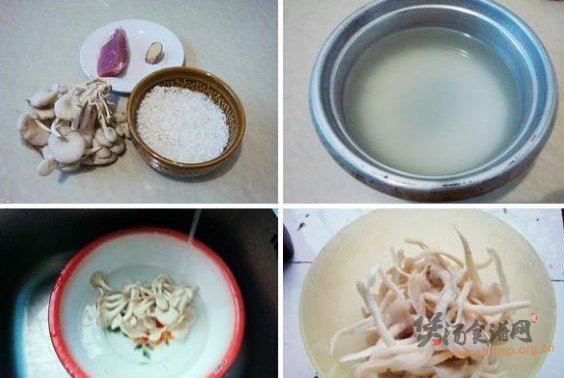 平菇瘦肉粥的做法