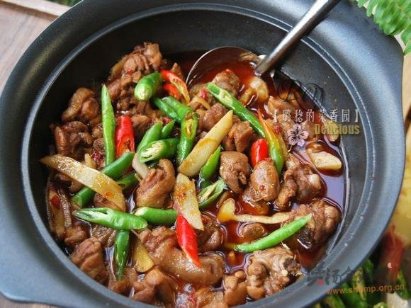 子姜焖鸭煲的做法