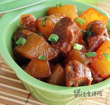 红烧肉炖萝卜的做法