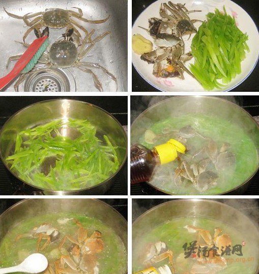 螃蟹莴苣汤的做法