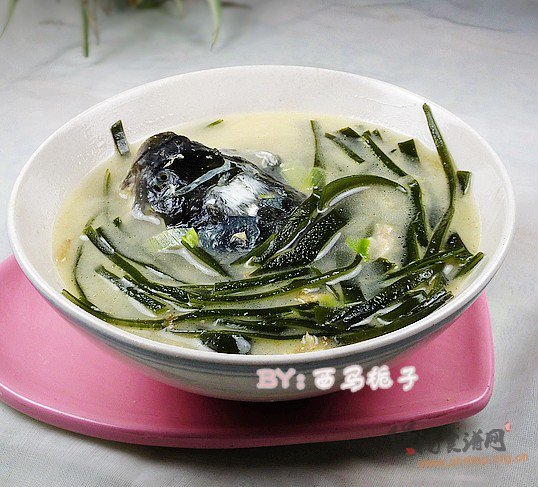 海带鱼头汤的做法