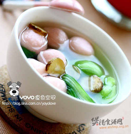 白芷油菜鱼丸汤的做法