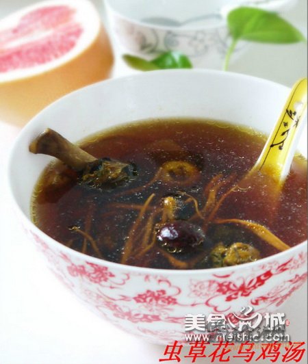 虫草花乌鸡汤的做法