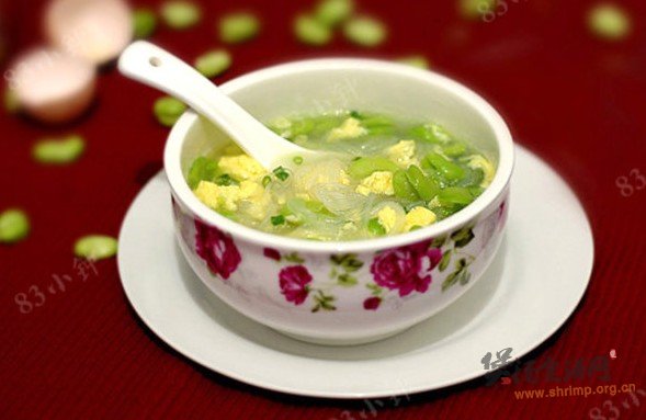 蚕豆米蛋花汤的做法