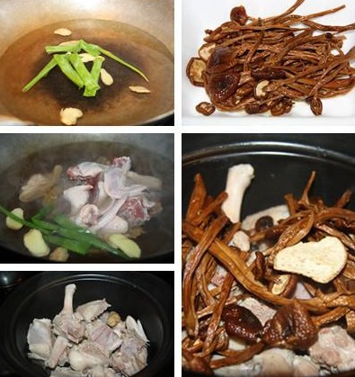 茶树菇水鸭煲的做法