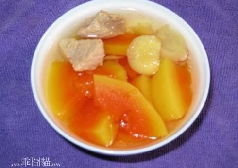 木瓜炖瘦肉的做法
