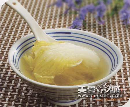 白菜清水汤的做法