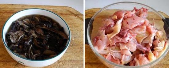 黄菇炖鸡的做法