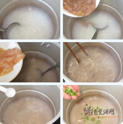 鸡丝板栗粥的做法