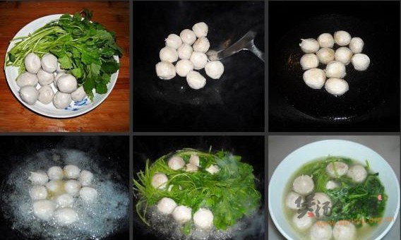 益母草肉丸汤的做法