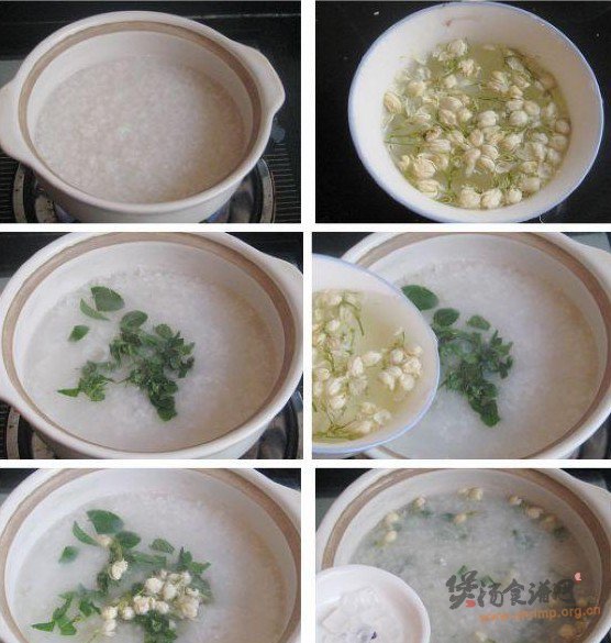 茉莉花薄荷糯米粥的做法