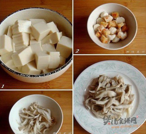 平菇豆腐味噌汤的做法
