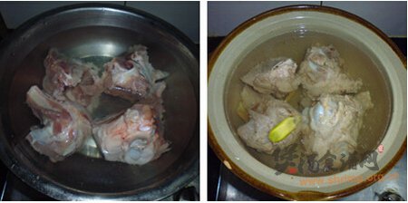 白萝卜棒骨汤的做法
