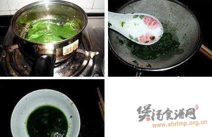 猪肝菠菜粥的做法