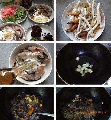 香辣菌菇鱼煲的做法