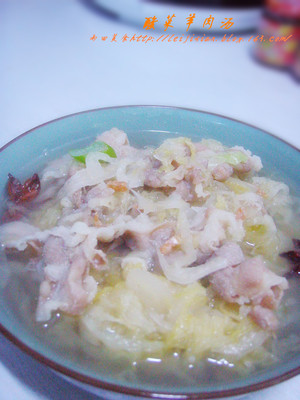酸菜羊肉汤的做法